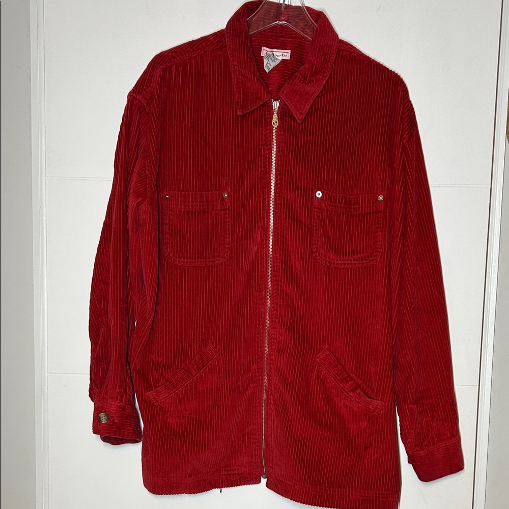 Talbots Oversized Red Corduroy Jacket